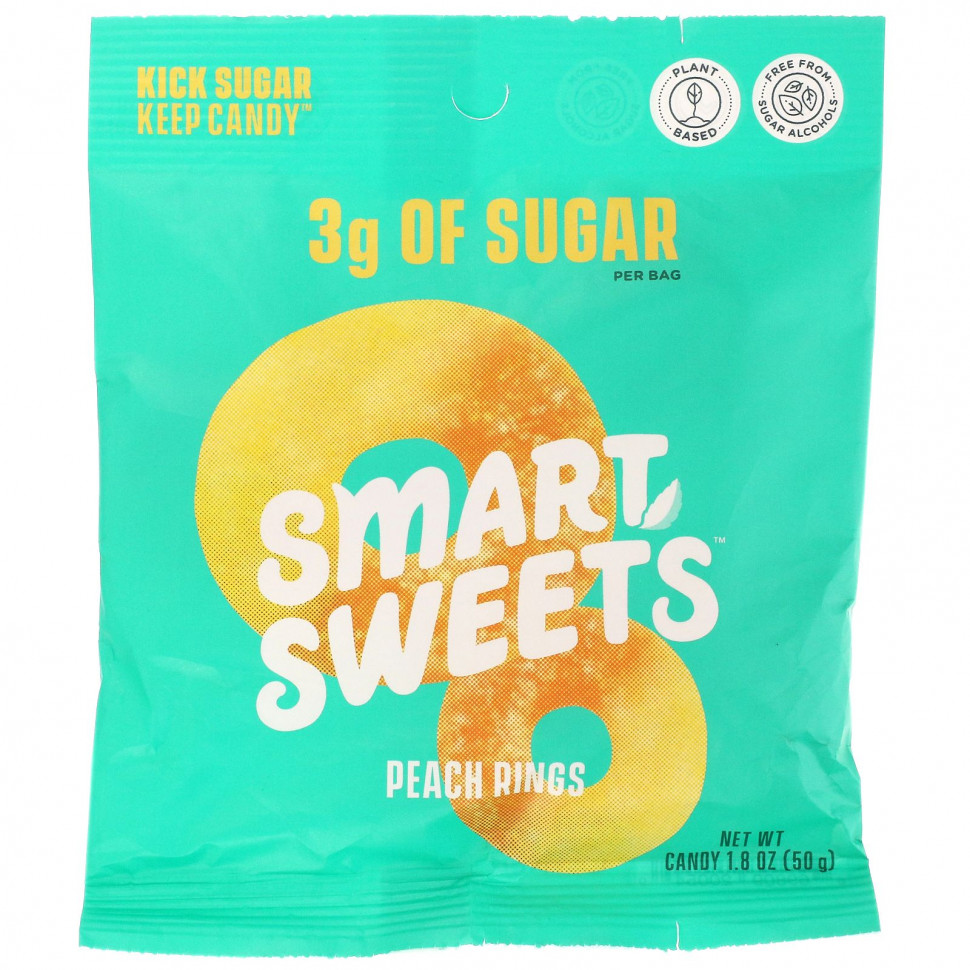   (Iherb) SmartSweets, Peach Rings, , 50  (1,8 ),   730 