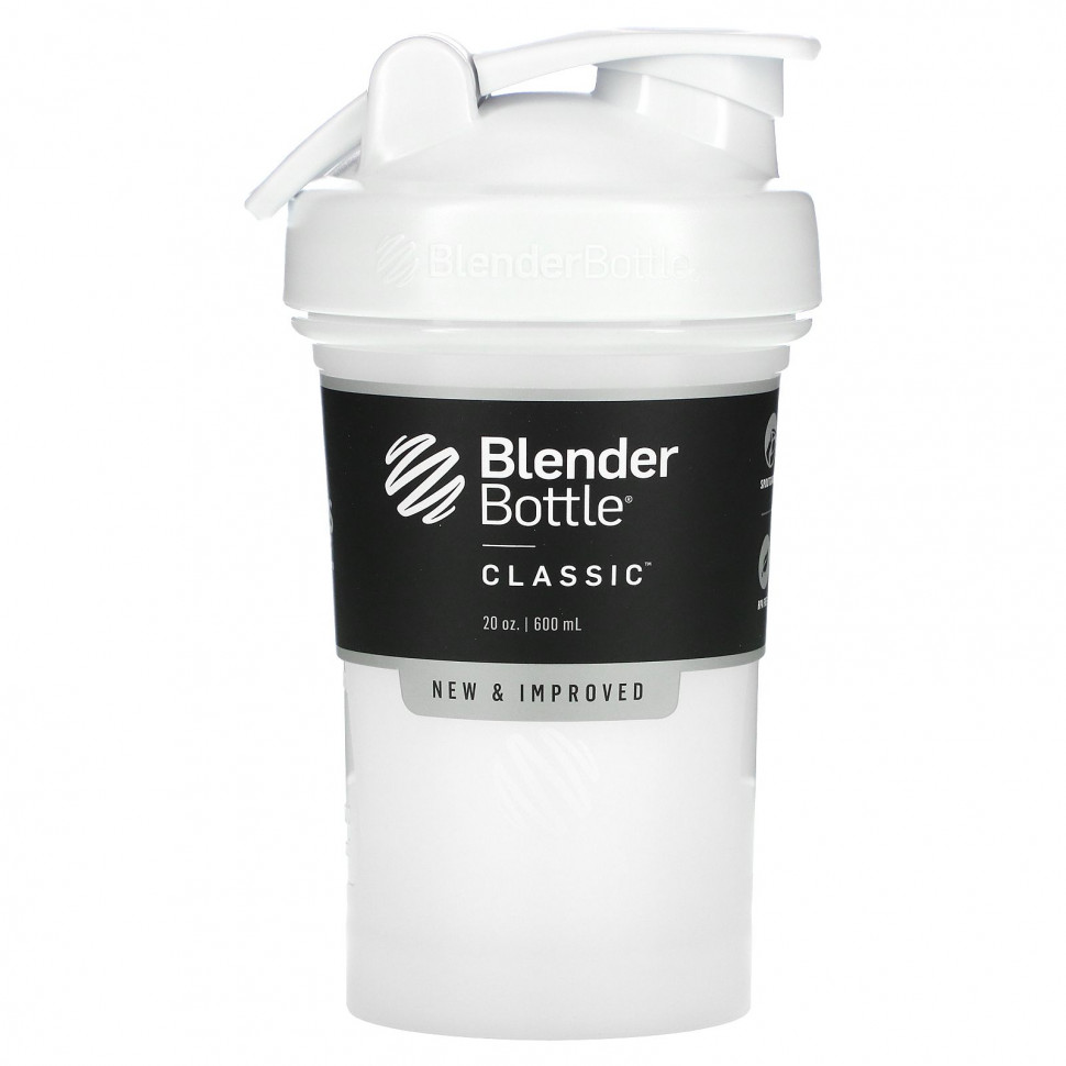 ���� ������ (Iherb) Blender Bottle, Classic With Loop, ������������ ������ � ���������, ����� 600 �� (20 �����), ������ �� 2060 ���