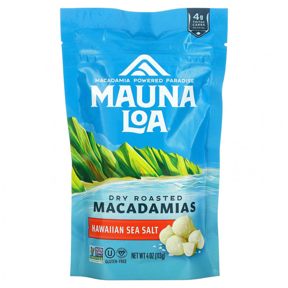   (Iherb) Mauna Loa, Dry Roasted Macadamias,   , 113  (4 ),   1620 