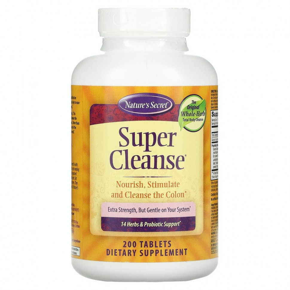 ���� ������ (Iherb) Nature's Secret, Super Cleanse, 200 ��������, ������ �� 4550 ���
