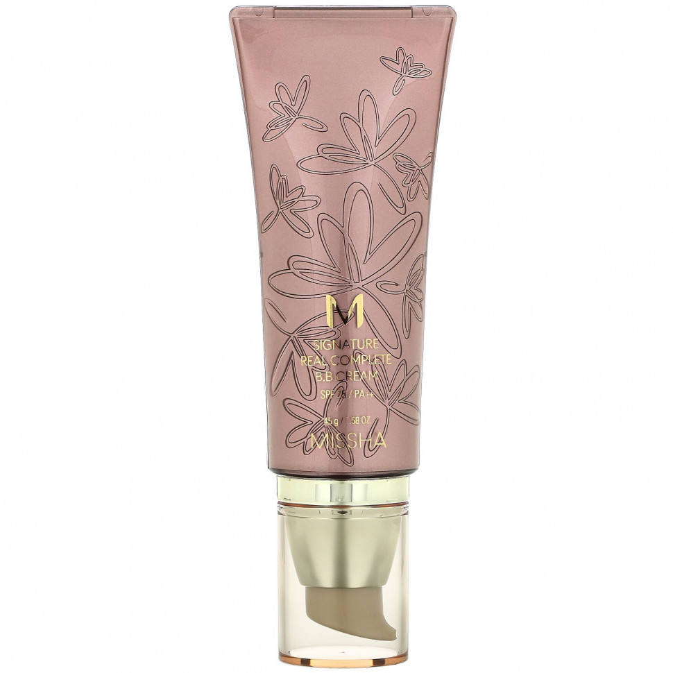 ���� ������ (Iherb) Missha, M Signature Real Complete, BB-����, SPF 25/PA++, � 13, ������� �������-�������, 45 � (1,58 �����), ������ �� 2900 ���