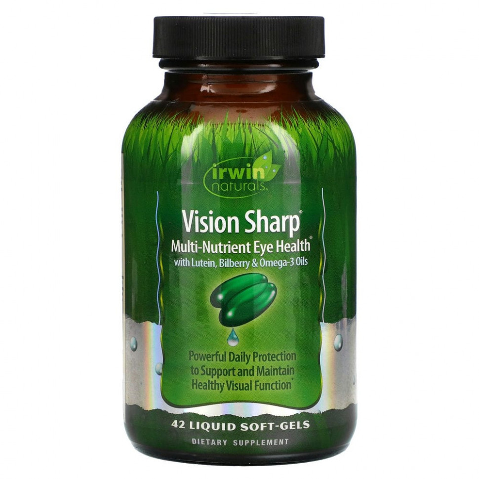 ���� ������ (Iherb) Irwin Naturals, Vision Sharp, ����������� ����������� ������� ��� �������� ����, 42 ������ ����������� ������� � ���������, ������ �� 4960 ���