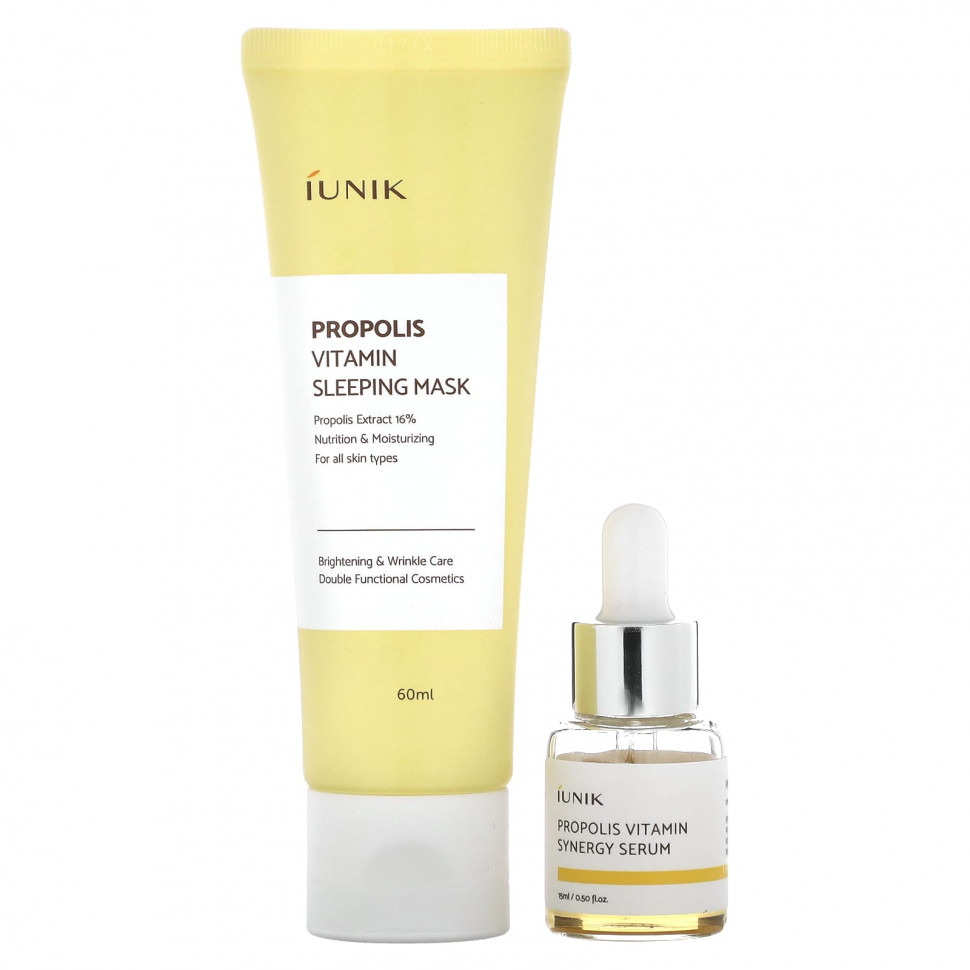 ���� ������ (Iherb) iUNIK, Propolis Edition Skin Care Set, Cream & Mini Serum, 2 Piece Set, ������ �� 3470 ���