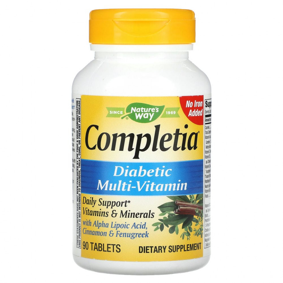 ���� ������ (Iherb) Nature's Way, Completia, �������� ��������������� ��� ����������, ��� ������, 90 ��������, ������ �� 4930 ���
