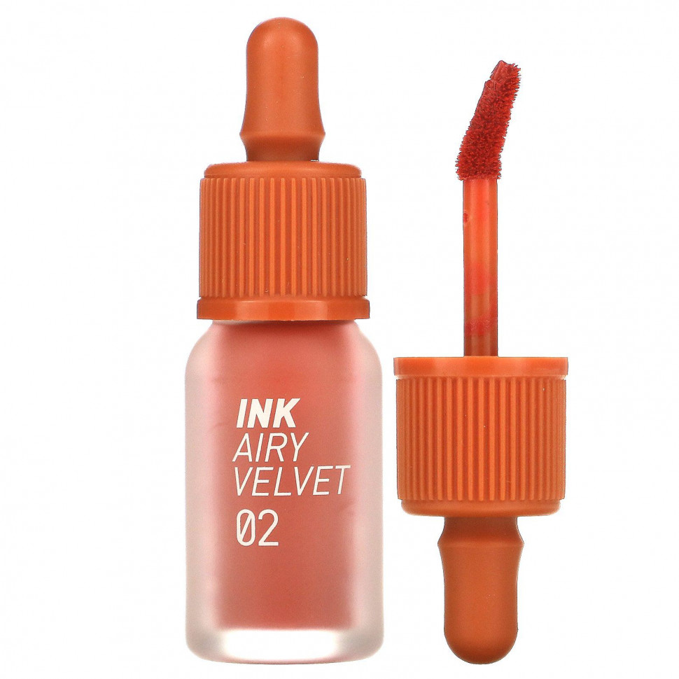 ���� ������ (Iherb) Peripera, ���� ��� ��� Ink Airy Velvet, 02 Selfie Orange Brown, 4 � (0,14 �����), ������ �� 1570 ���