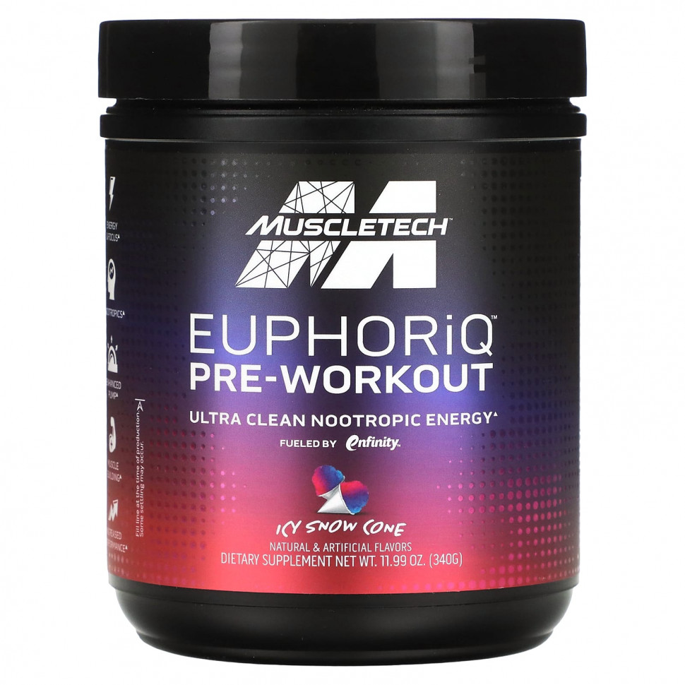 ���� ������ (Iherb) MuscleTech, EuphoriQ Pre-Workout, ������� �����, 340 � (11,99 �����), ������ �� 9900 ���