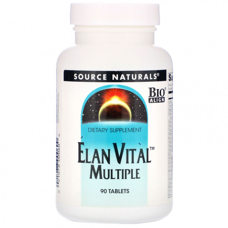 ���� ������ (Iherb) Source Naturals, Elan Vital Multiple, 90 ��������, ������ �� 5150 ���