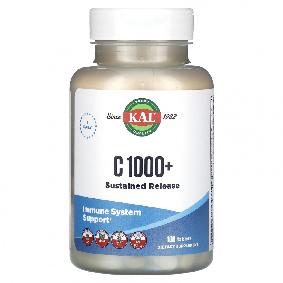 ���� ������ (Iherb) KAL, ���������� ������������� C 1000+`` 100 ��������, ������ �� 2220 ���