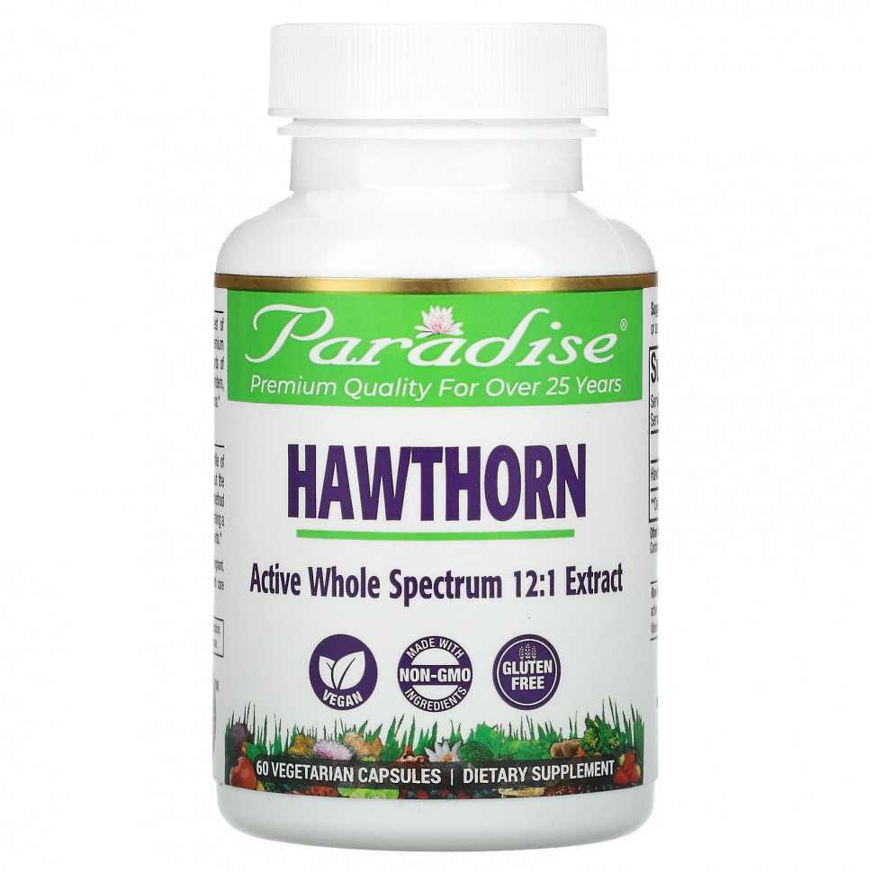 ���� ������ (Iherb) Paradise Herbs, Hawthorn Berry, 60 Vegetarian Capsules, ������ �� 1750 ���