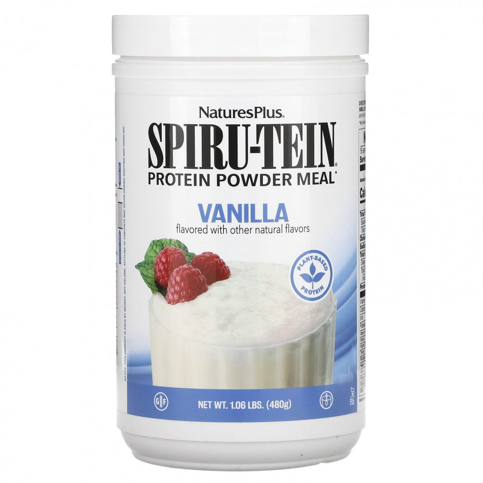 ���� ������ (Iherb) NaturesPlus, Spiru-Tein, ����������� �������, ������, 480 � (1,06 �����), ������ �� 4640 ���
