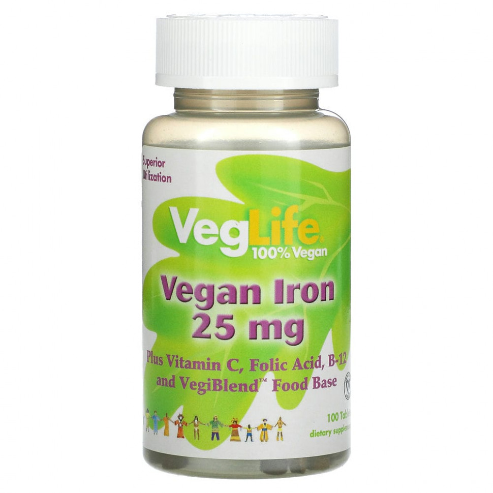 ���� ������ (Iherb) VegLife, ������ ������������� �������������, 25 ��, 100 ��������, ������ �� 960 ���