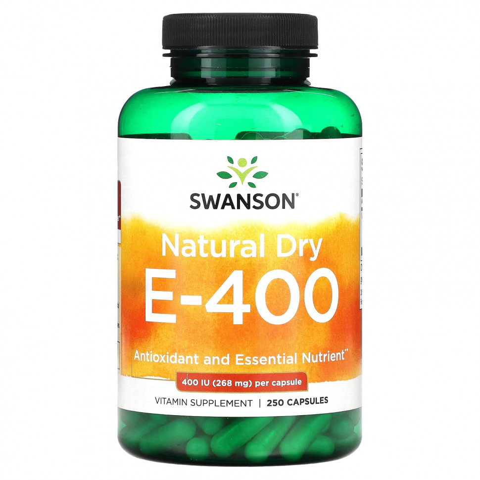 ���� ������ (Iherb) Swanson, Natural Dry E-400, 268 �� (400 ��), 250 ������, ������ �� 6460 ���