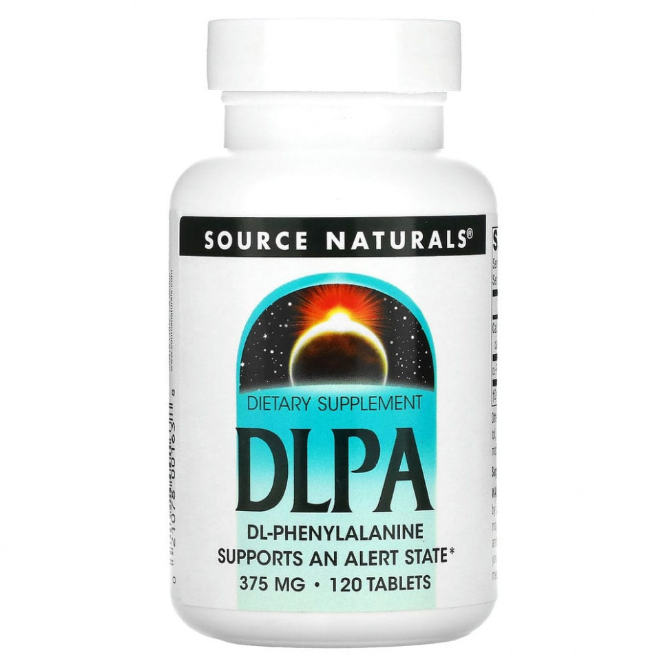 ���� ������ (Iherb) Source Naturals, DLPA, 375 ��, 120 ��������, ������ �� 3010 ���
