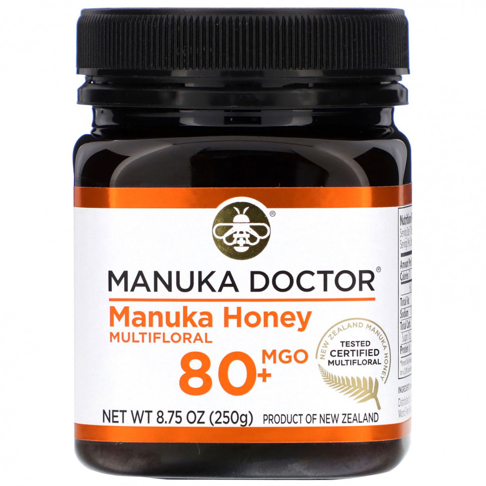 ���� ������ (Iherb) Manuka Doctor, ��� ������ �� �����������, MGO 80+, 250 � (8,75 �����), ������ �� 3570 ���