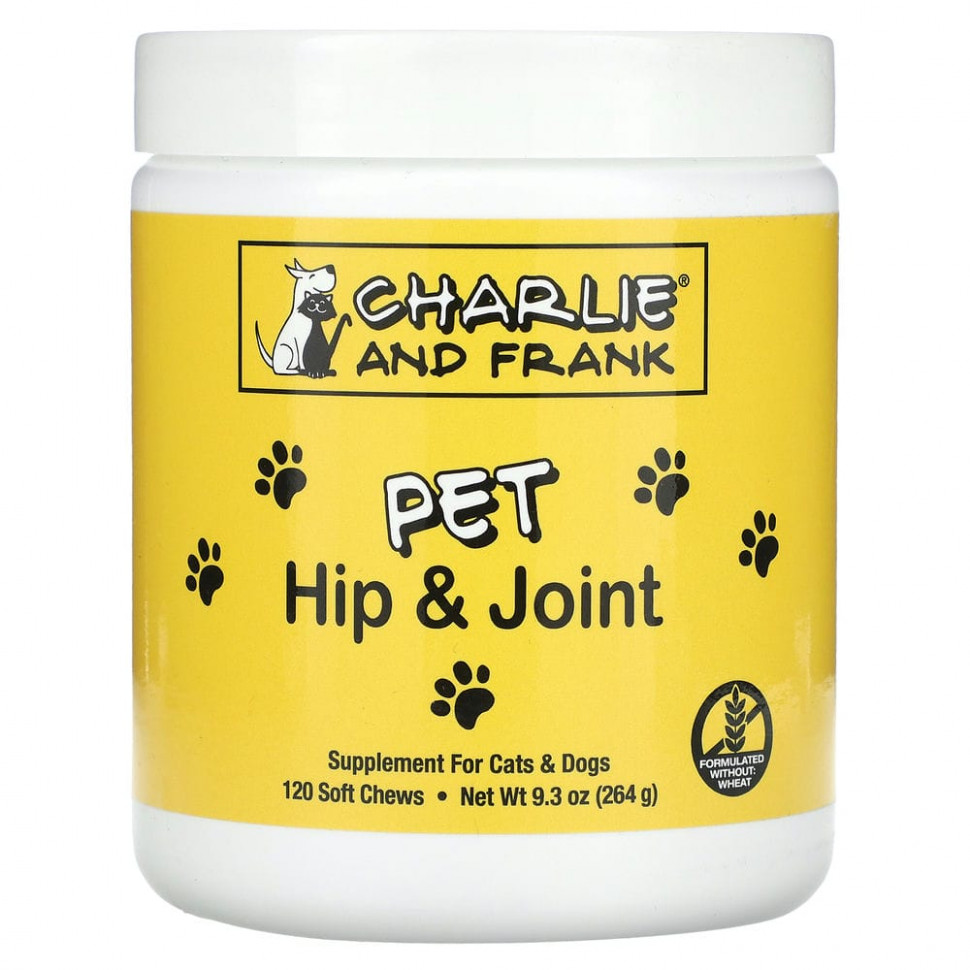 ���� ������ (Iherb) Charlie & Frank, PET Hip Joint, ��� ����� � �����, 120 ������ ����������� ��������, ������ �� 2220 ���