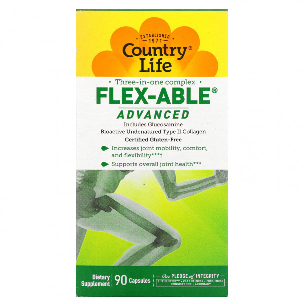   (Iherb) Country Life, Flex-Able Advanced,      , 90 ,   5710 