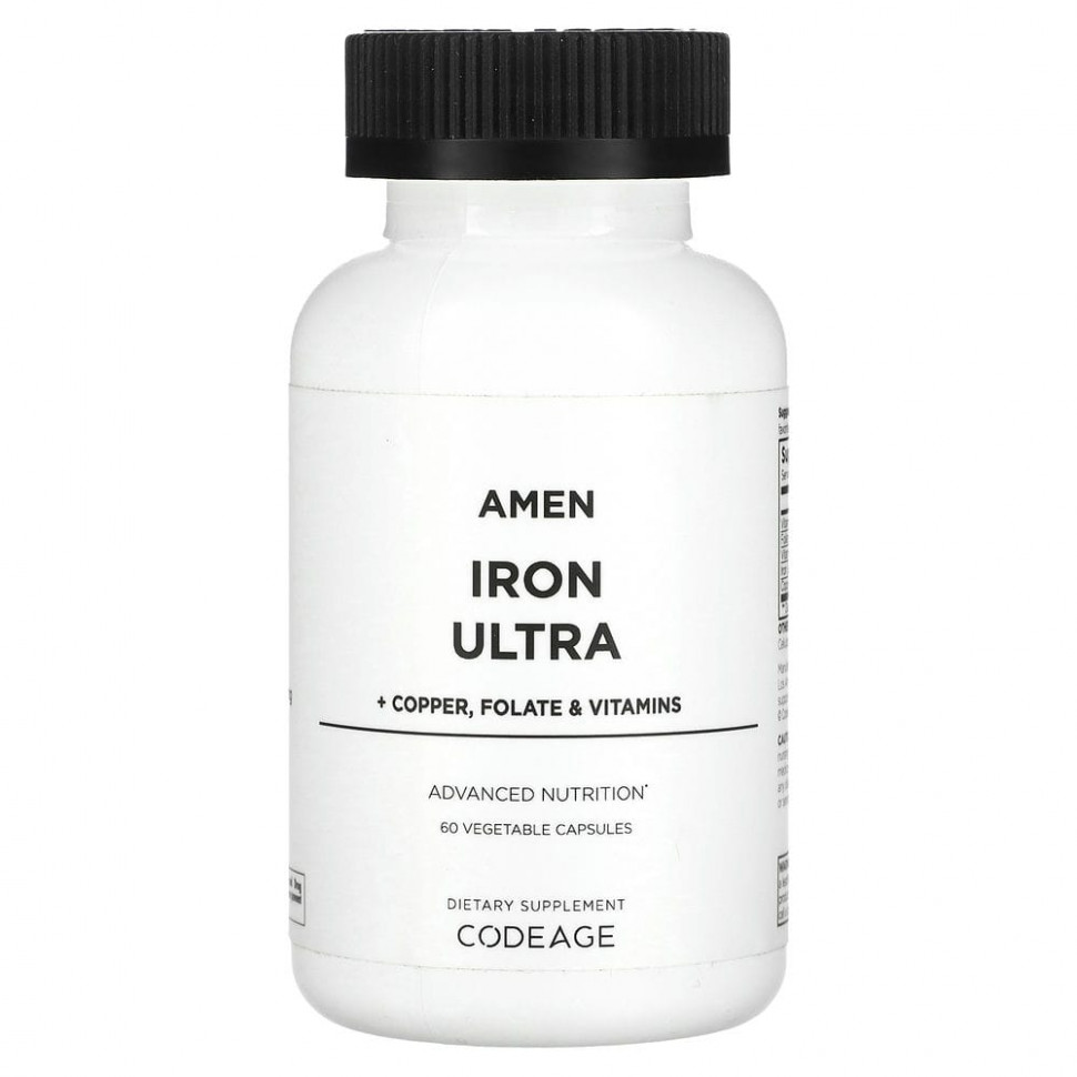 ���� ������ (Iherb) Codeage, Amen, Iron Ultra, 60 ������������ ������, ������ �� 4280 ���