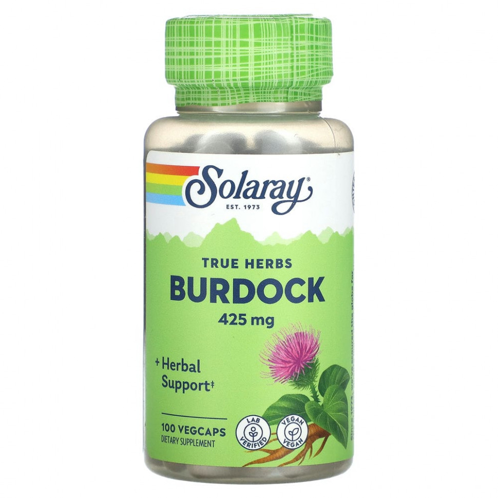 ���� ������ (Iherb) Solaray, True Herbs, �����, 425 ��, 100 ������������ ������, ������ �� 1390 ���