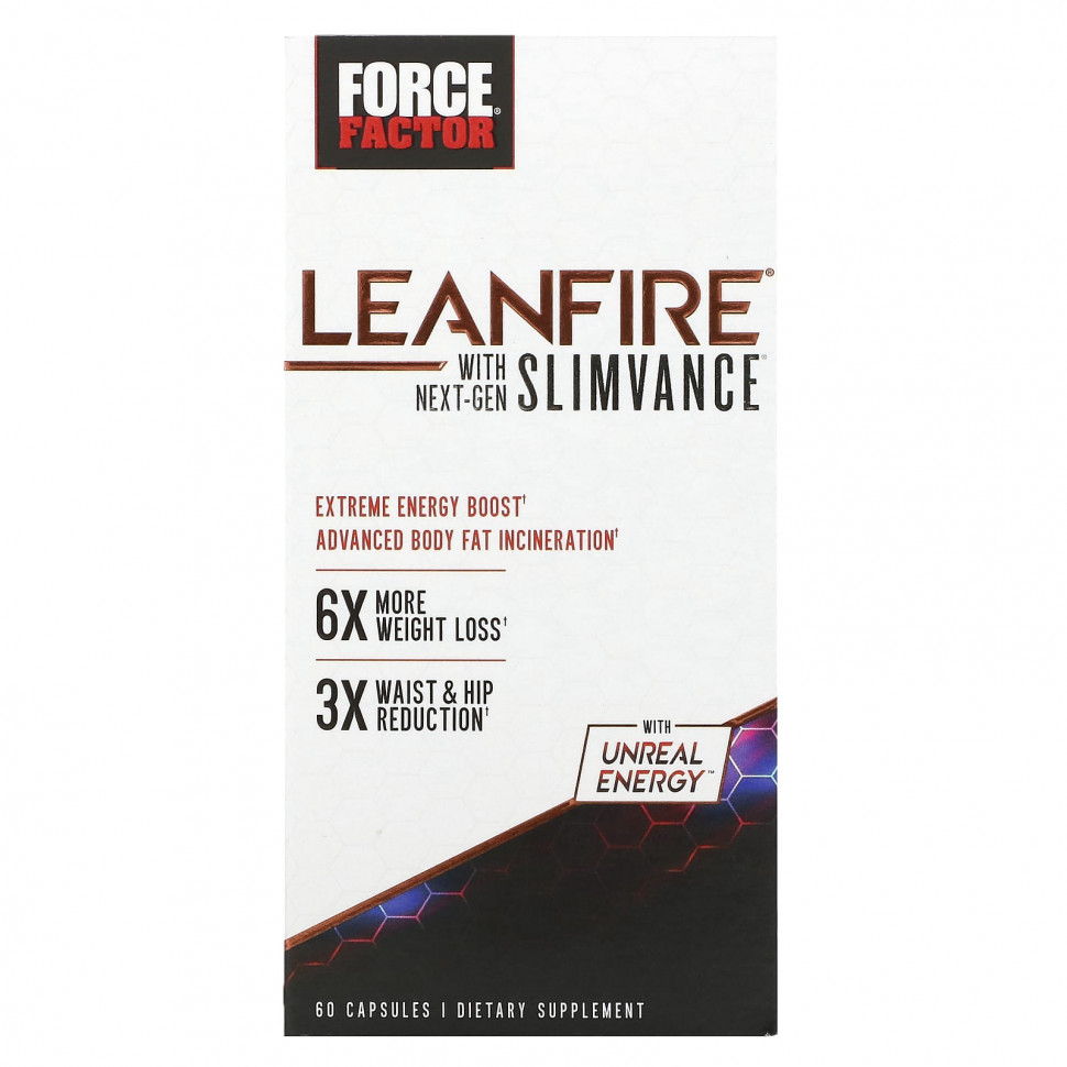 ���� ������ (Iherb) Force Factor, LeanFire � ��������� Slimvance ������ ���������, 60 ������, ������ �� 5500 ���