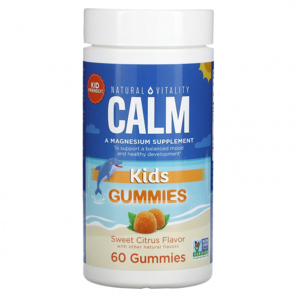���� ������ (Iherb) Natural Vitality, Calm, ������� ����������� ����������, ������� ����������, 60 ����������� ��������, ������ �� 2940 ���