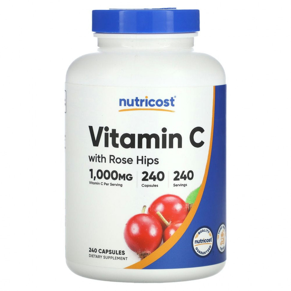 ���� ������ (Iherb) Nutricost, ������� C � ����������, 1000 ��, 240 ������, ������ �� 3690 ���