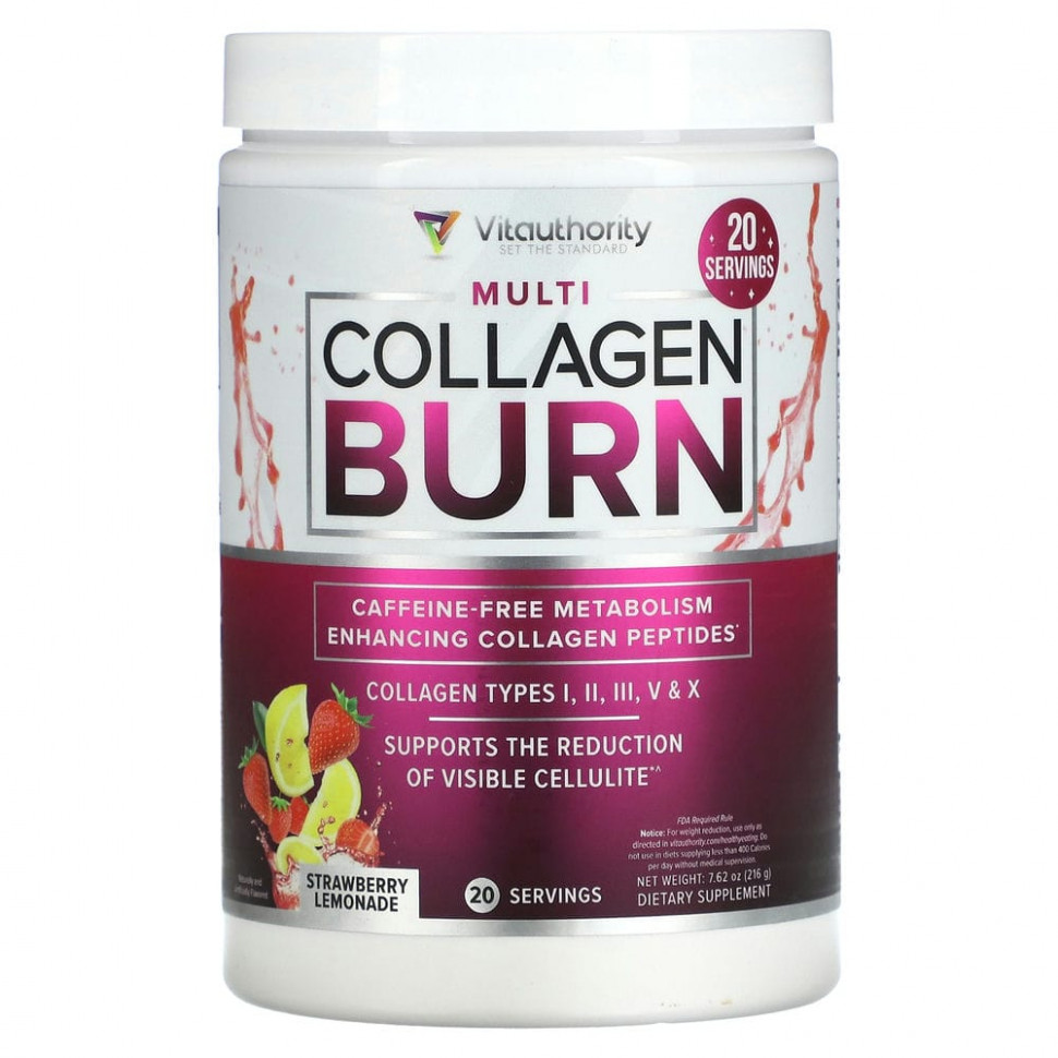 ���� ������ (Iherb) Vitauthority, Multi Collagen Burn, ���������� �������, 216 � (7,62 �����), ������ �� 6190 ���