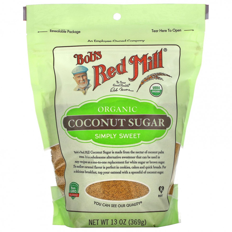   (Iherb) Bob's Red Mill, Organic, Coconut Sugar, 13 oz (369 g),   1660 