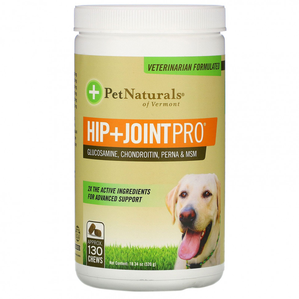 ���� ������ (Iherb) Pet Naturals of Vermont, Hip + Joint Pro, ������� ��� �����, 130 ����������� ��������, 520 � (18,34 �����), ������ �� 8750 ���
