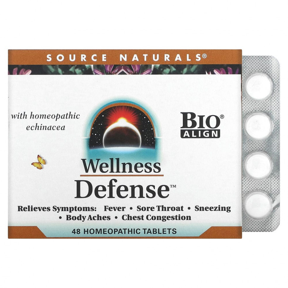 ���� ������ (Iherb) Source Naturals, Wellness Defense, 48 ��������������� ��������, ������ �� 1390 ���