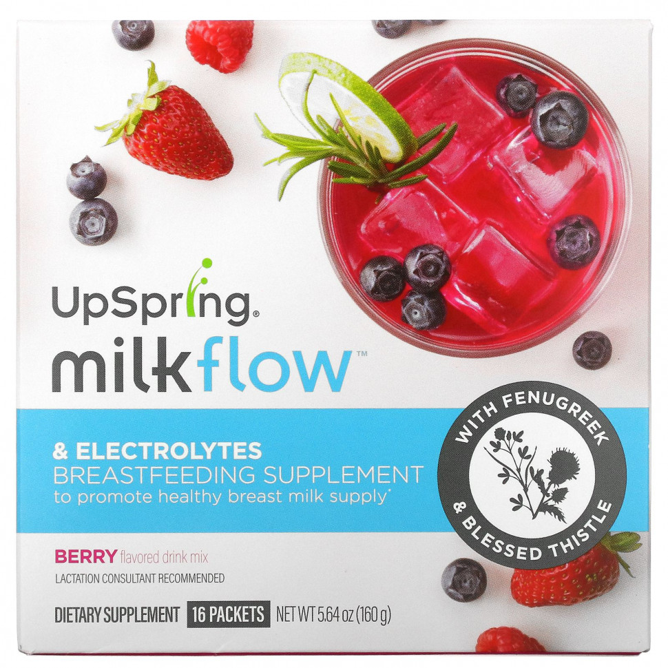 ���� ������ (Iherb) UpSpring, MilkFlow, �������� � ������ ��������������, ������� �� ������ ����, 16 ��������� �� 10 � (0,35 �����), ������ �� 3720 ���