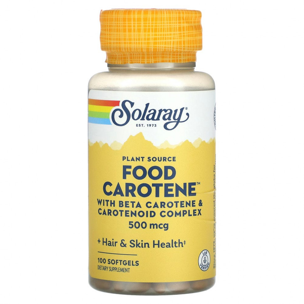 ���� ������ (Iherb) Solaray, ������������ ��������, ������� ������� � ����-��������� � ���������� ������������, 500 ���, 100 ������ ��������, ������ �� 1640 ���