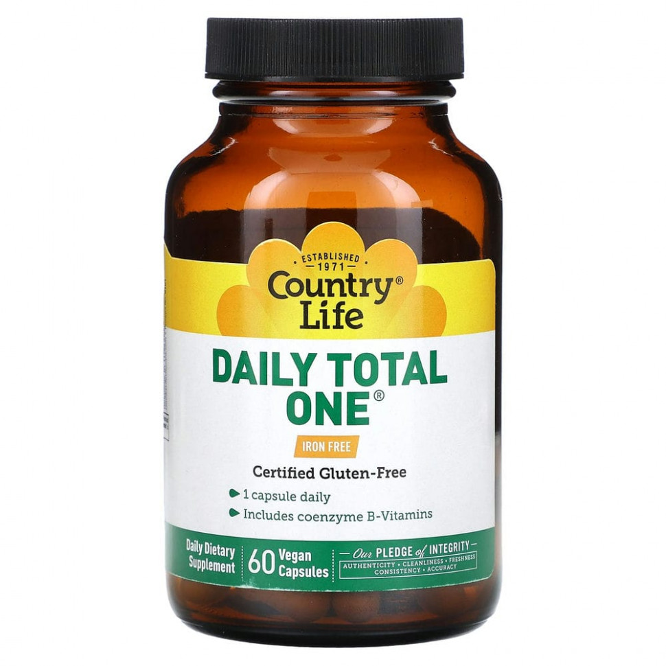 ���� ������ (Iherb) Country Life, Daily Total One, ��� ������, 60 �������������� ������, ������ �� 3030 ���