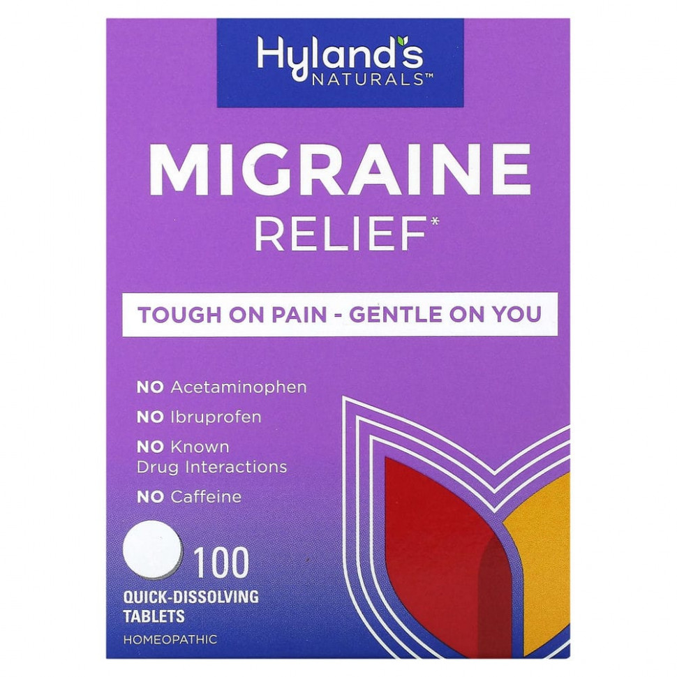���� ������ (Iherb) Hyland's, Migraine Relief, 100 tablets, ������ �� 2740 ���