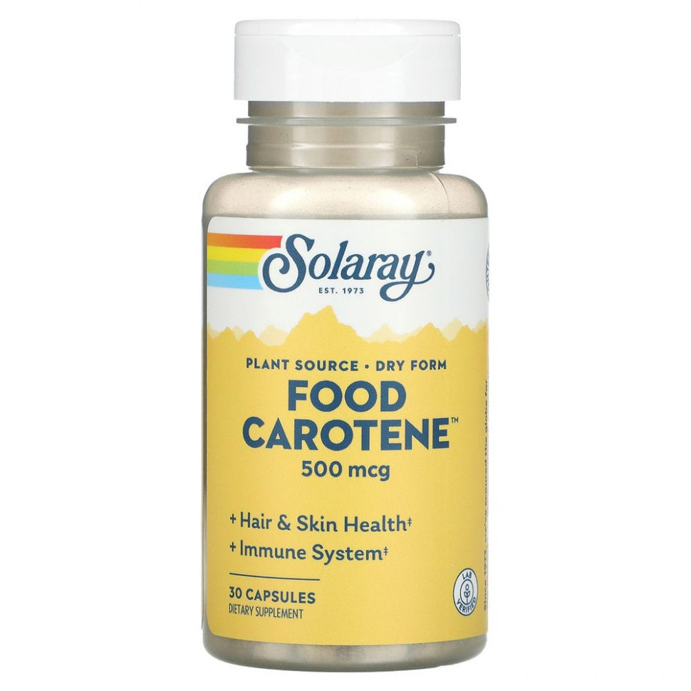 ���� ������ (Iherb) Solaray, ������� ������� � ����-��������� � ������������� ����������, 500 ��� (10 000 ��), 30 ������, ������ �� 1030 ���