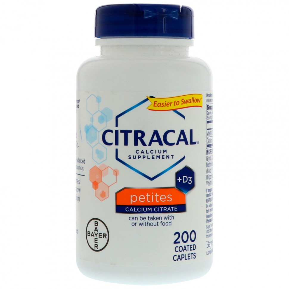���� ������ (Iherb) Citracal, ���������� ������� + D3, ��������� ��������, 200 ������������� �������� � ��������, ������ �� 3320 ���