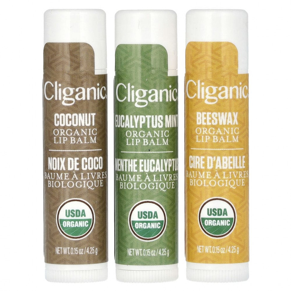 ���� ������ (Iherb) Cliganic, ����� ������������ ��������� ��� ���, 3 ��������, �� 4,25 �� (0,15 ����. �����), ������ �� 1080 ���