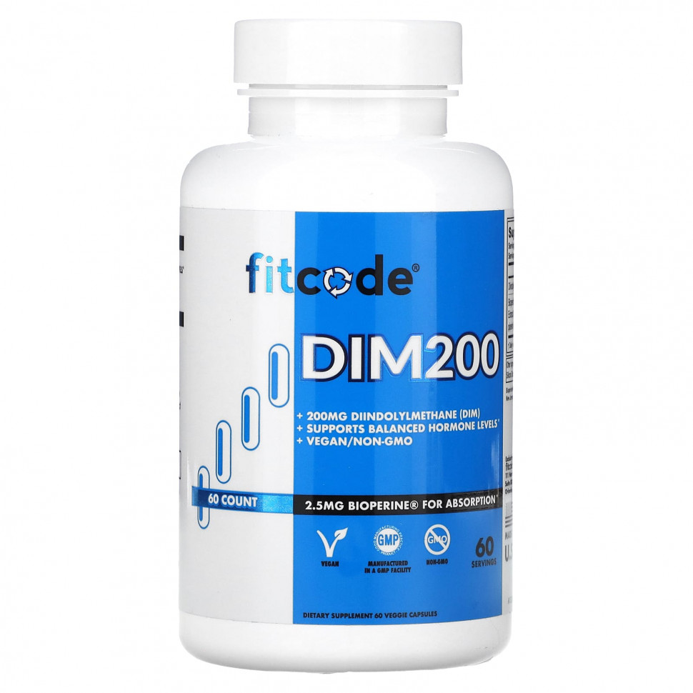 ���� ������ (Iherb) FITCODE, DIM200, �������������� (DIM), 200 ��, 60 ������������ ������, ������ �� 1780 ���