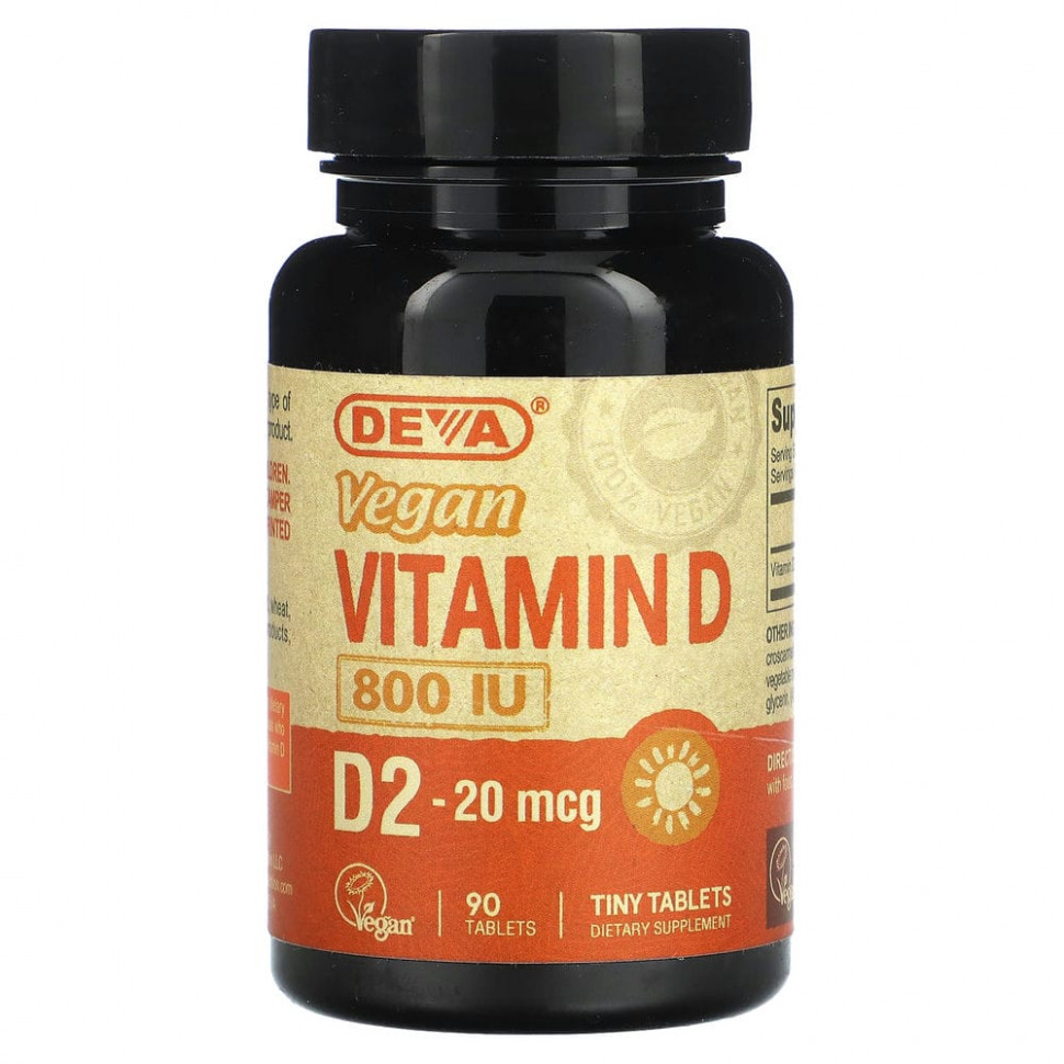���� ������ (Iherb) Deva, ��������� ������� D, D2, 20 ��� (800 ��), 90 ��������, ������ �� 1320 ���