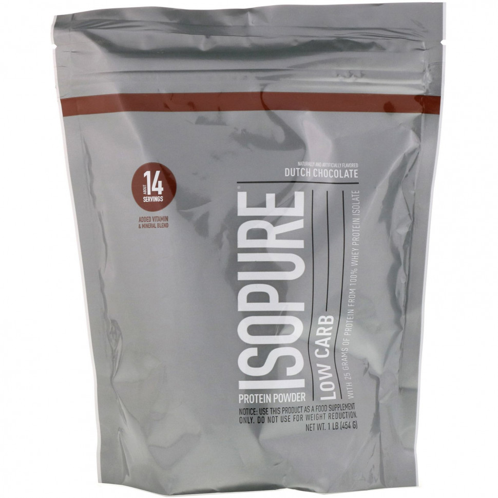 ���� ������ (Iherb) Isopure, ����������� ������� � ������ ����������� ���������, ����������� �������, 1 ���� (454 �), ������ �� 5970 ���