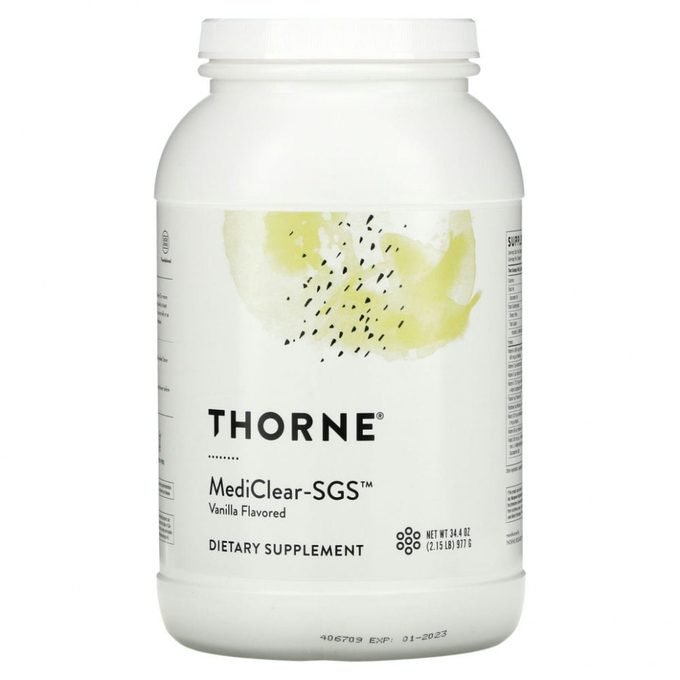 ���� ������ (Iherb) Thorne Research, MediClear-SGS, � ��������� ������, 977 � (34,4 �����), ������ �� 13890 ���