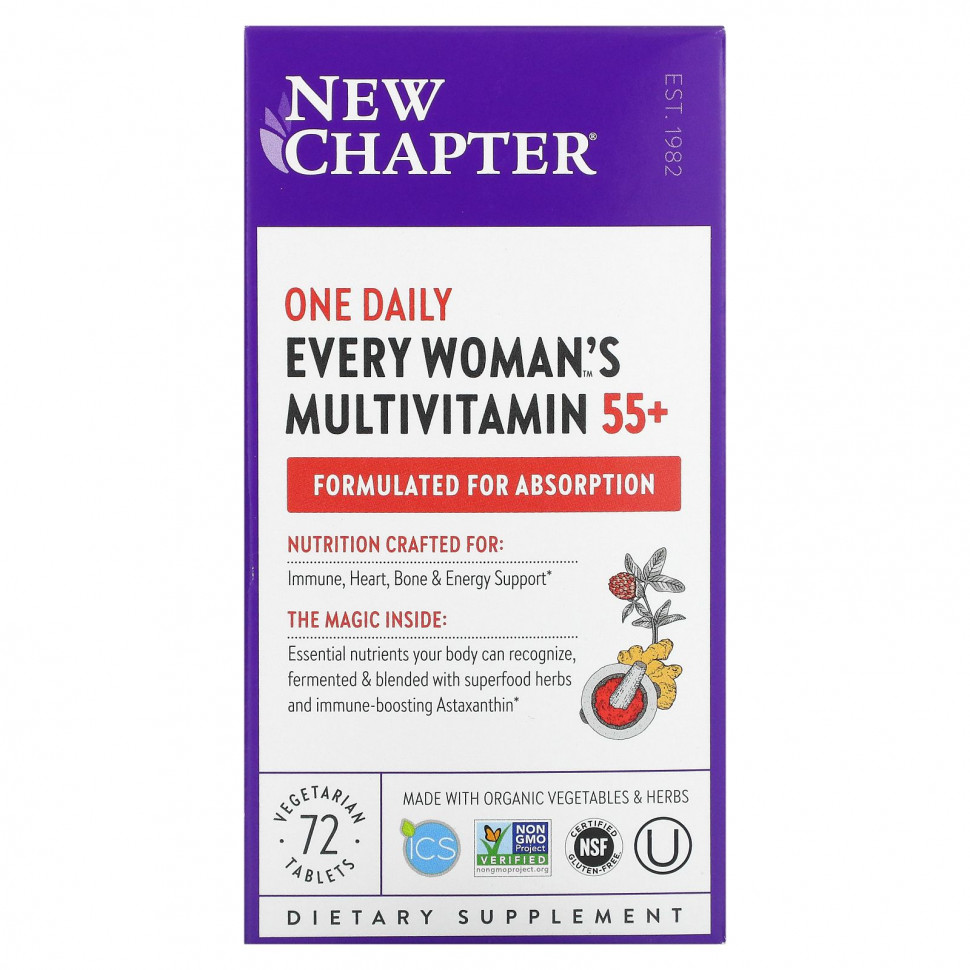 ���� ������ (Iherb) New Chapter, �������������� ��� ������ �� 55 ���, ���� ��� � ����, 72 �������������� ��������, ������ �� 10890 ���