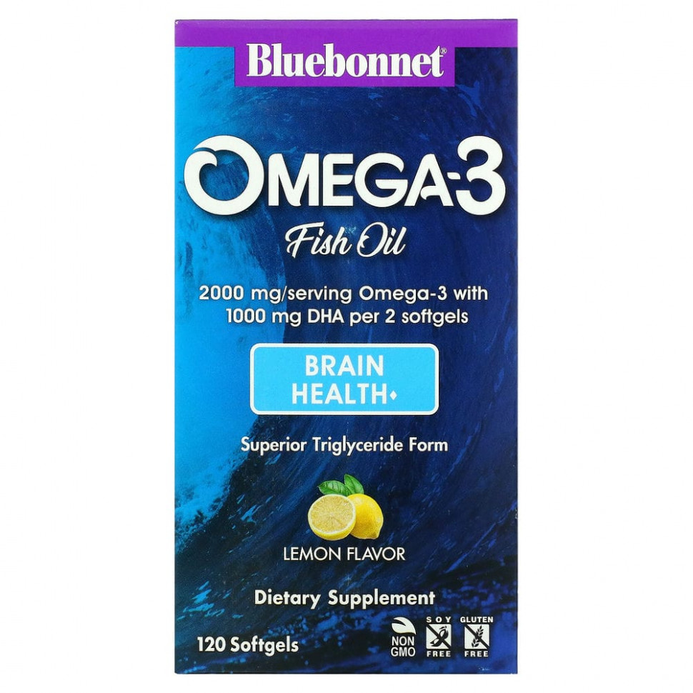 ���� ������ (Iherb) Bluebonnet Nutrition, �����-3 �� ������� ����, �������� �����, �������� ����, 120 ������, ������ �� 6340 ���