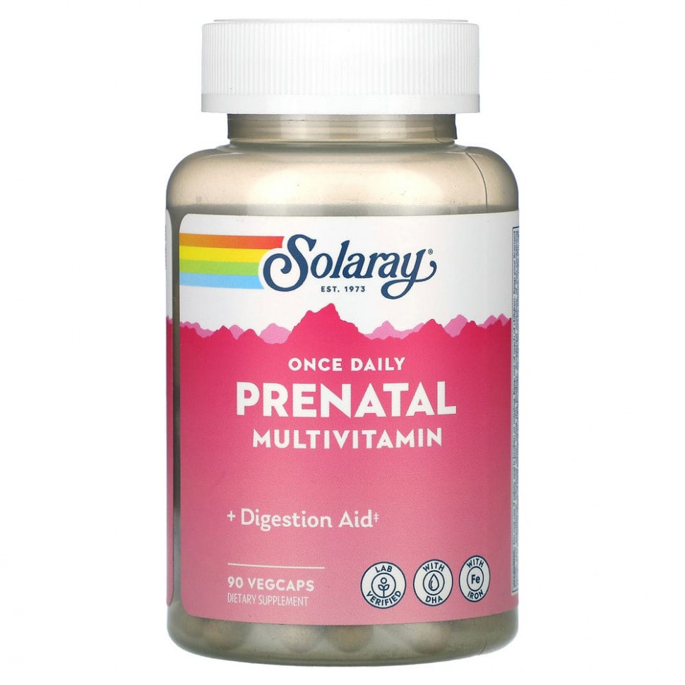 ���� ������ (Iherb) Solaray, ��� � ����, ������������ ��������, Multi-Vita-Min, 90 �������������� ������, ������ �� 3590 ���