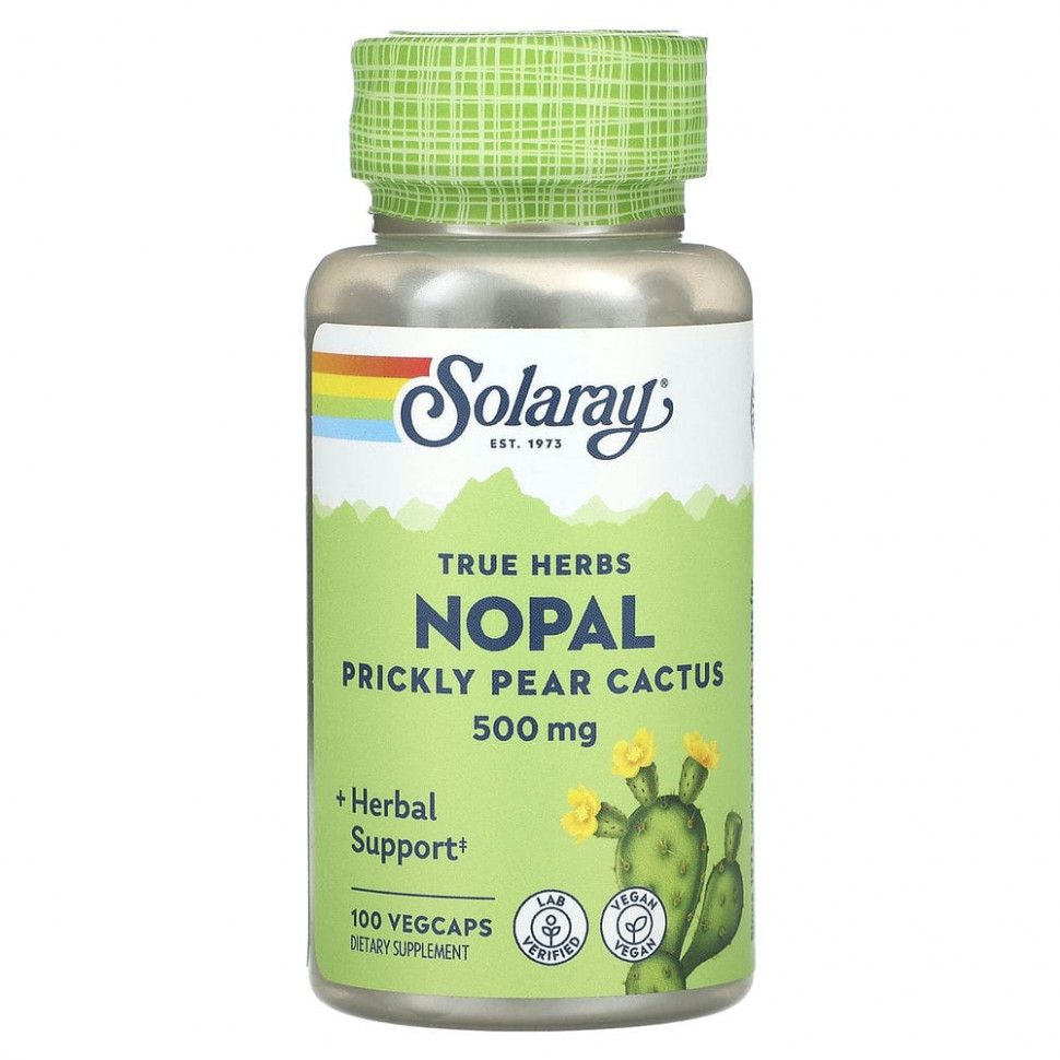 ���� ������ (Iherb) Solaray, True Herbs, �����, ������ � ��������, 500 ��, 100 �������������� ������, ������ �� 1790 ���