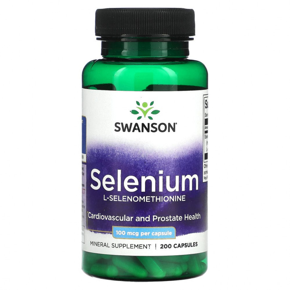 ���� ������ (Iherb) Swanson, �����, L-��������������, 100 ���, 200 ������, ������ �� 1270 ���
