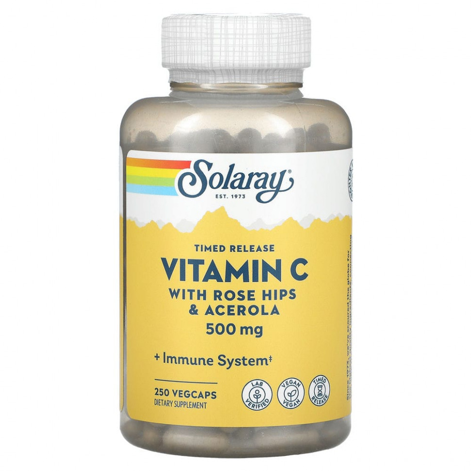 ���� ������ (Iherb) Solaray, ������� C � ��������� ��������������, �������� � �������, 500 ��, 250 ������������ ������, ������ �� 3120 ���