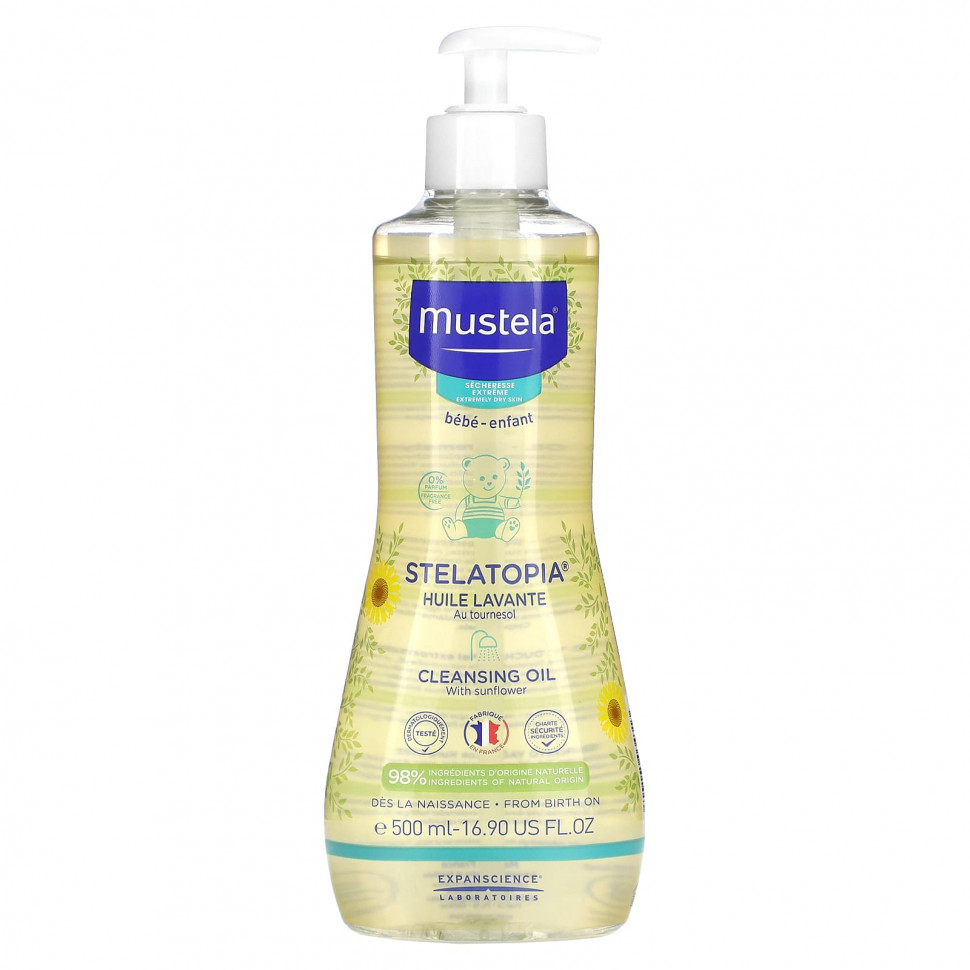 ���� ������ (Iherb) Mustela, Stelatopia, ��������� ����� � ��������������, ��� ����� ����� ����, ��� �������, 500 �� (16,9 ����. �����), ������ �� 5390 ���