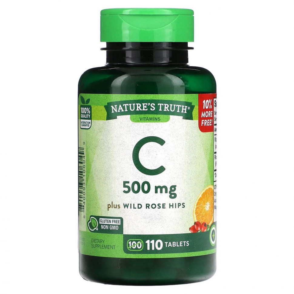 ���� ������ (Iherb) Nature's Truth, ������� C ���� �������� ���������, 500 ��, 110 ��������, ������ �� 1340 ���