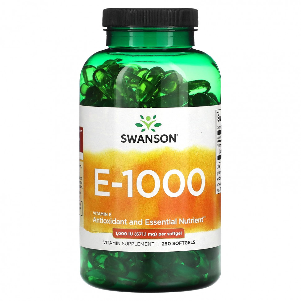 ���� ������ (Iherb) Swanson, E - 1000, 1000 �� (671,1 ��), 250 ������ ��������, ������ �� 7410 ���