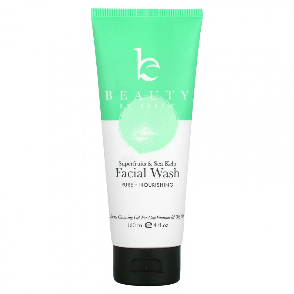 ���� ������ (Iherb) Beauty By Earth, Facial Wash, Superfruits & Sea Kelp, 4 fl oz (120 ml), ������ �� 3230 ���